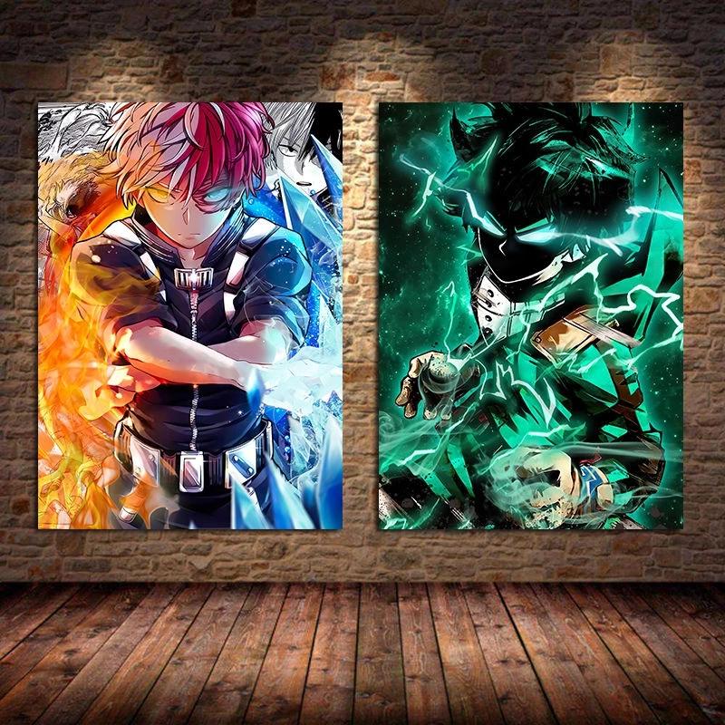 My Hero Academia Poster Picture Manga Japanese Anime Wall Art Canvas Painting Bedroom Living Room Home Bedroom Decor Cuadros