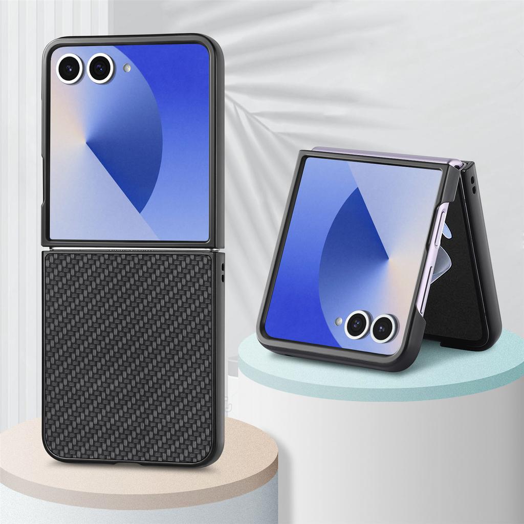 Тонкий ударопрочный чехол из углеродного волокна Аксессуары для Samsung Galaxy Z Flip 7 5G Flip7 Flip6 Flip 6 5 4 3 2 1 Flip4 Flip5 Flip3