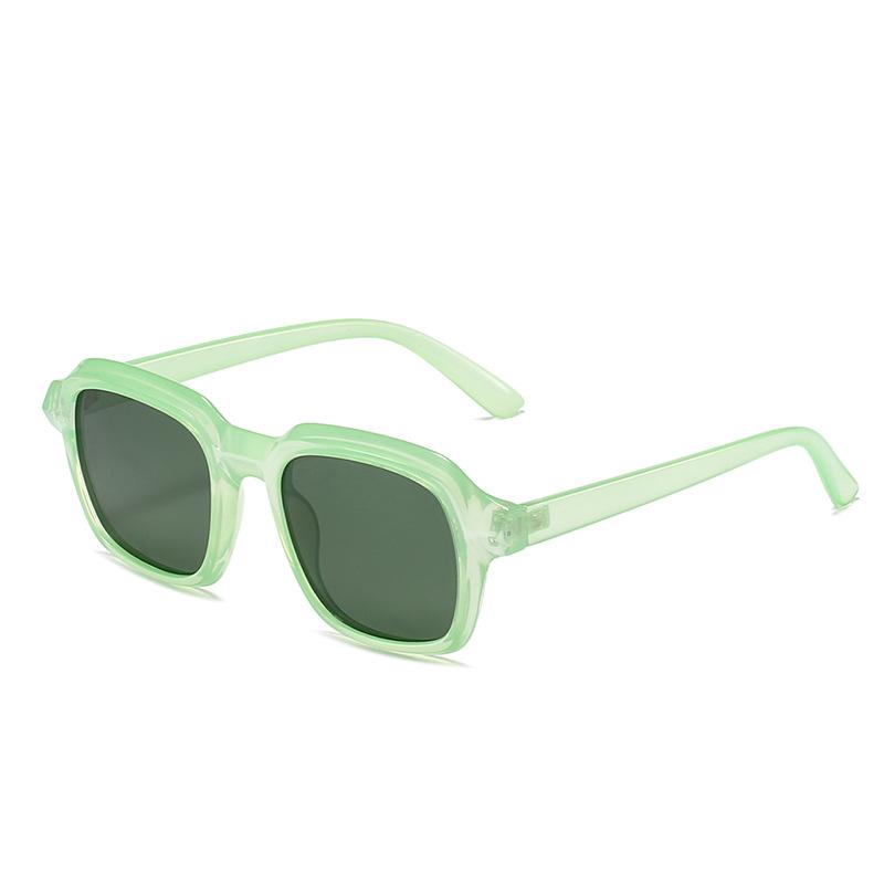 New European and American large-frame sunglasses without makeup street shooting contrasting color trendy women's sunglasses fashionable men's glasses