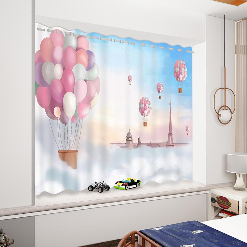 Мультяшные автомобильные самолеты, грузовики, девушки, дети, занавески на окна для детской спальни, гостиной, ванной комнаты, кухни, двери для дома, декор