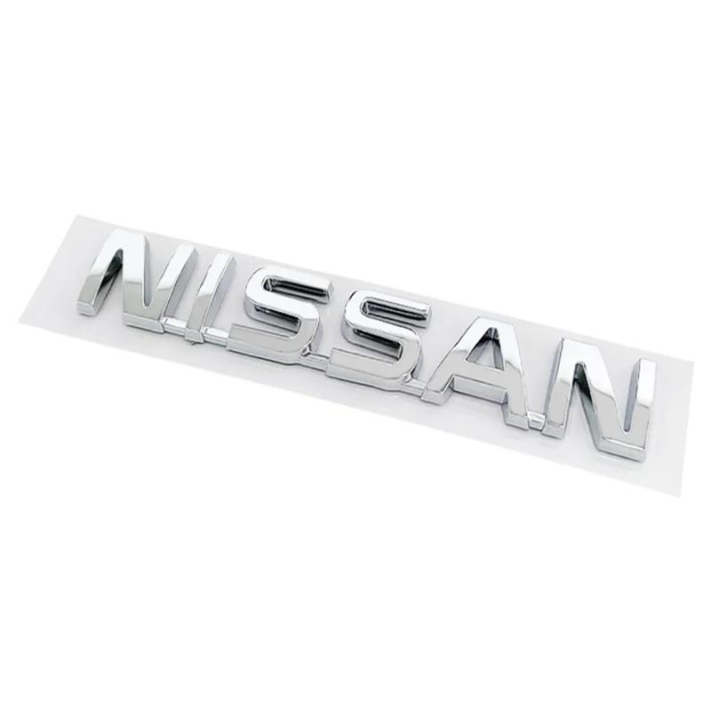 ABS Наклейка-буква на заднее крыло кузова багажника автомобиля для Nissan Qashqai J11 J10 Leaf Juke Patrol Micra X Trail Tiida Nismo Note