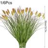 1/6 Bundles Simulation Ground Plants Outdoor Plastic Wedding Fake Dog Tail Flower Window Frame Decor 2 Sizes
