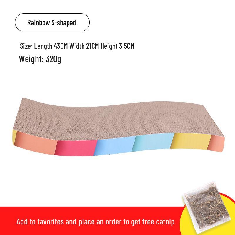 Прочный большой лежак-когтеточка для кошек: Устойчивый к царапинам, не осыпающийся гофрокартон для самостоятельных развлечений