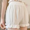 Victorian Gothic Lolita Safety Shorts Women Sweet Lace Ruffles Cotton Tiered Underwear Short Pants Girls Vintage
