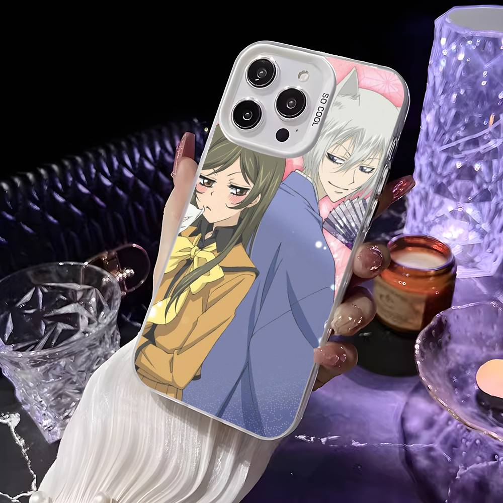 Чехол для телефона с аниме K-Kamisama Kiss для iPhone 16 15 14 13 12 11 Pro Max Белый Ультратонкий Лазерный Металлик Аврора Funda
