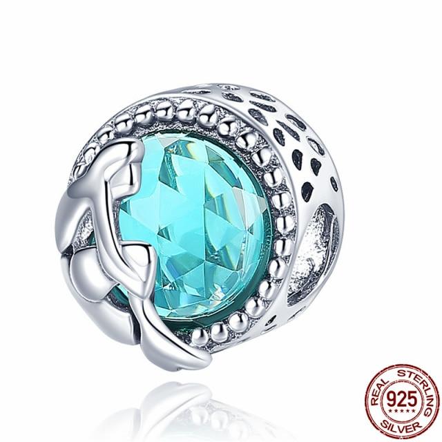 925 Sterling Silver Glass Beads Charms for Jewelry DIY Making Fit Original Bracelets Bangles for Women Gift