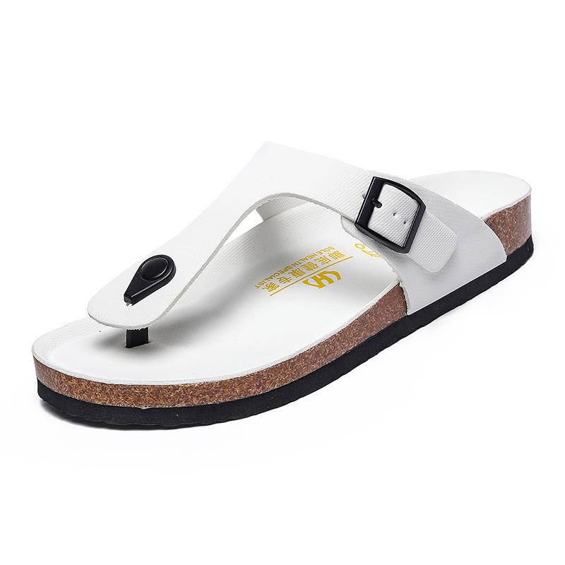 Fashion Soft Soled Cork Sandals Slippers Summer Beach Shoes Women Shoes Plus Sizes 45 Retro Slippers Fashion Design Men's Shoes