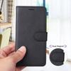 For iPhone 17 Leather Wallet Case with Strap Solid Color Phone Stand Cover