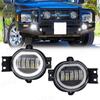 LED Fog Lights for Dodge Ram 1500 2002-2008 2500/3500 2003-2009 Durango Truck 2004-2006 with Angel Eye Fog Lamp Waterproof 12V