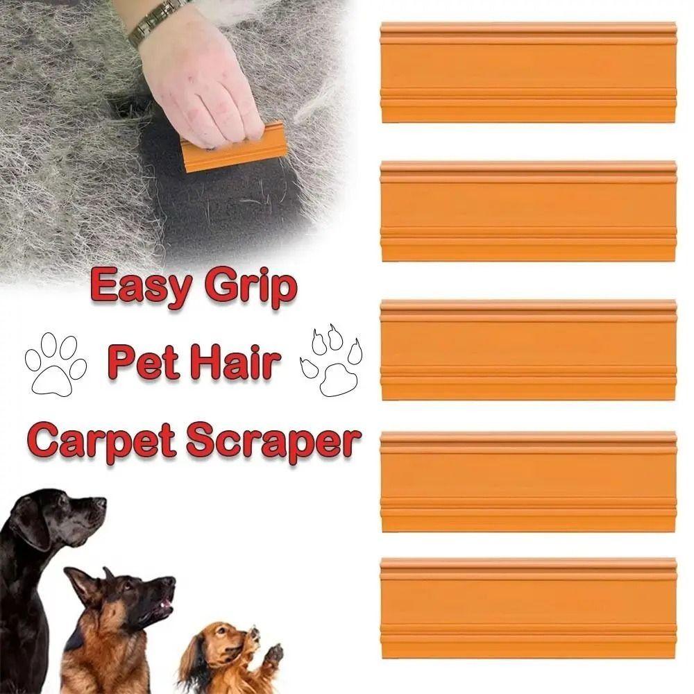 Easy Grip Cat Dog Hair Scraper Reusable Carpet Scraper Durable Pet Hair Remover  for Couch Trimmer