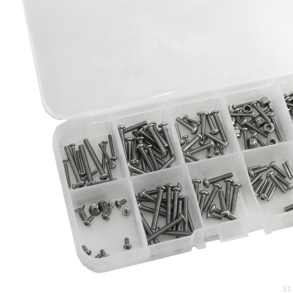 RC Car Screws Kits Hobby Accessories Stainless Steel Hardware Fastener Model DIY Accs