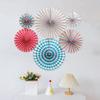 6Pcs Tissue Paper Lantern/Pom Poms Flower/Rosette Fans Paper Fan Wall Decoration Background Ceiling Hanging Ornaments