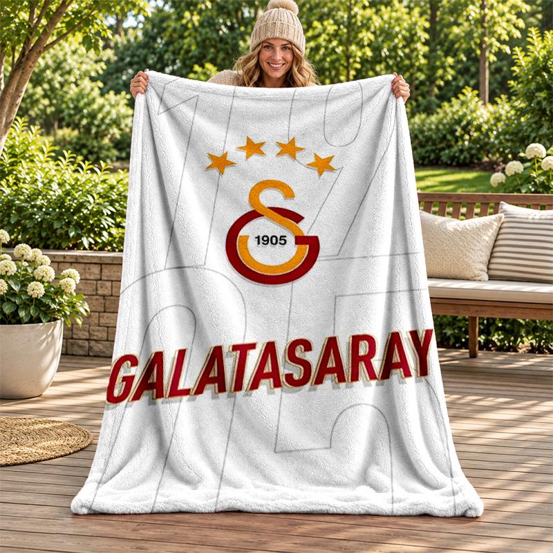 Плед Galatasaray Фланелевый плед Мягкий уютный плюшевый плед для дивана кровати Легкий элемент домашнего декора Подарки на Рождество различные праздники