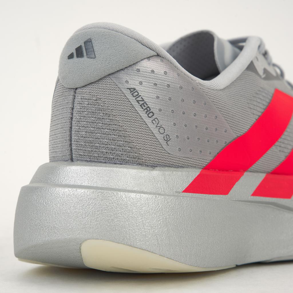adidas Кроссовки Adizero Evo SL Ekiden Pack Мужские Серый Серебристый-металлик Ярко-красный KI3381