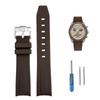 Ремешок для часов 20 мм для и резиновый ремешок для часов с силиконовым водонепроницаемым и включает инструмент для регулировки и пружину Omega, Swatch, MoonSwatch, Omega,
