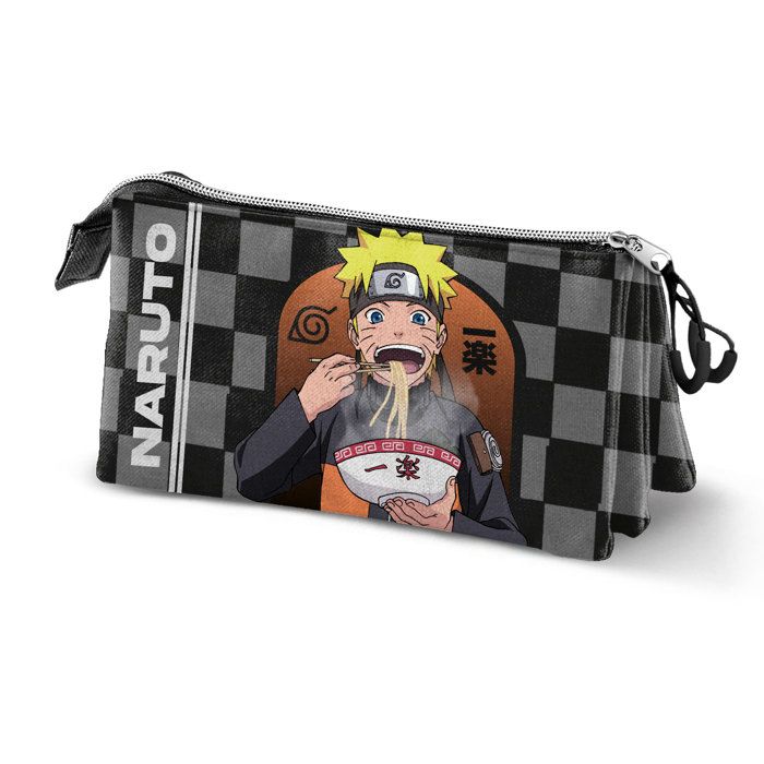 Trousse Triple - Naruto Ichiraku - Noir - Taille Unique