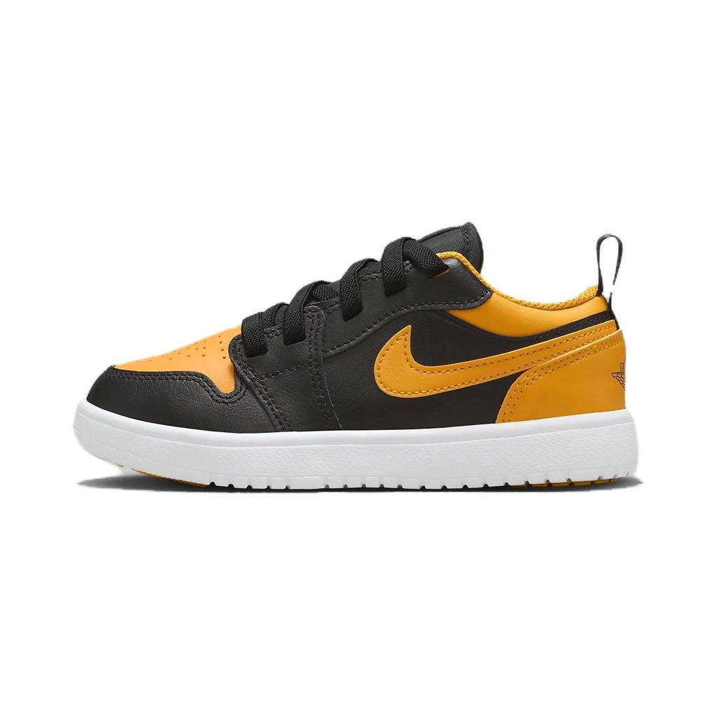 Air Jordan 1 Low ALT PS Black Yellow Ochre Kids Sneakers White DR9748-072