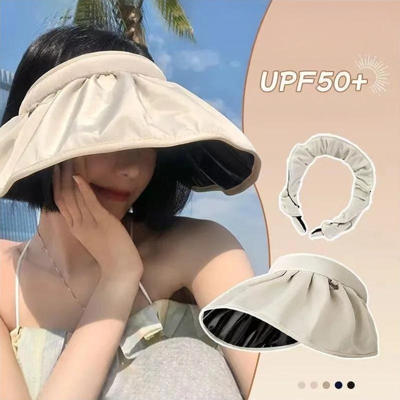 Шляпа-козырек с защитой UPF50 Plus, двойного назначения, для защиты всего лица, складная повязка на голову для вождения и пеших прогулок