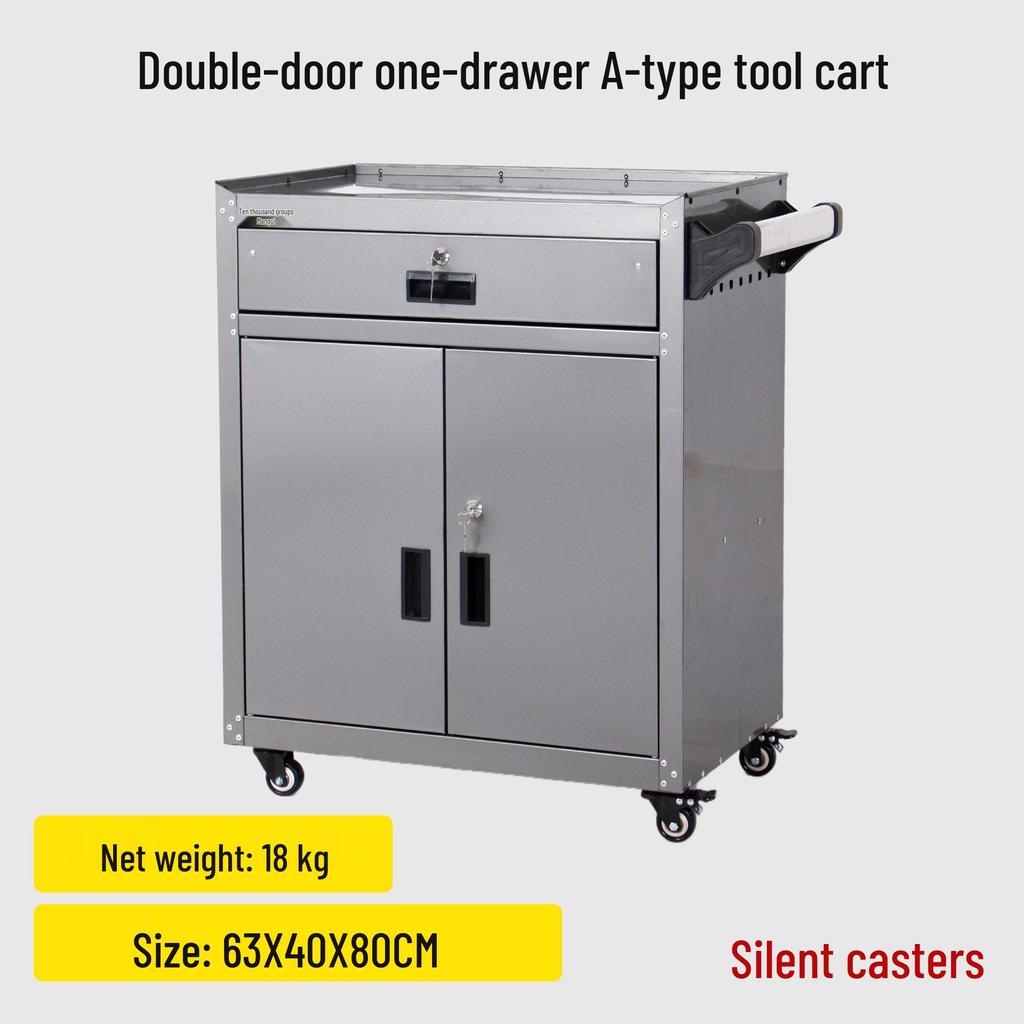 Бесшумная тележка с многофункциональным инструментом и сверхпрочный шкаф для хранения для мастерских