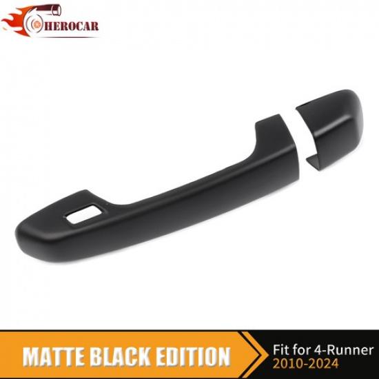 Matte Black Door Handle Cover W/Smart Key Holes for 4Runner 2010-24 Accessories