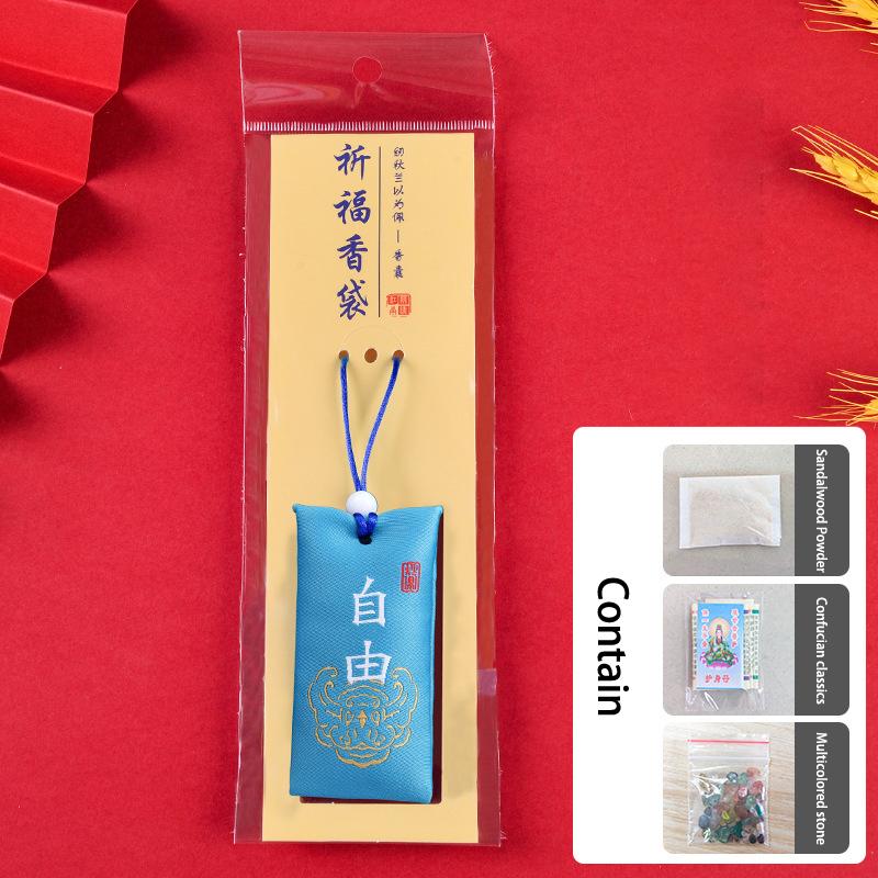 Духовная соль с мешочком буддийский духовный мешок соли ожерелье благословение счастливый мешок амулет благословение мешочки кулон