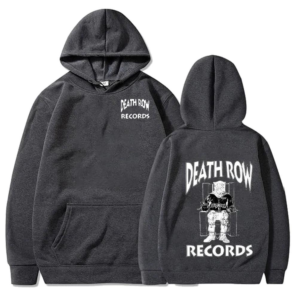 Death Row Records Hoodies Spring Autumn Fleece HoodieSweatshirts Pullover Fashion Men Women Loose Hooded  Hip Hop Streetwear Top
