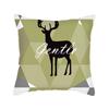 Ins Nordic Style Short Plush Linen Pillowcase Single-sided Printed Cushion Cover Pillowcase