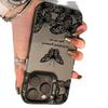 Серебряный порхающий бабочка чехол для телефона: Ударопрочный Жесткий Защитный Чехол Совместимый с iPhone 13-17, включая 16 Pro.