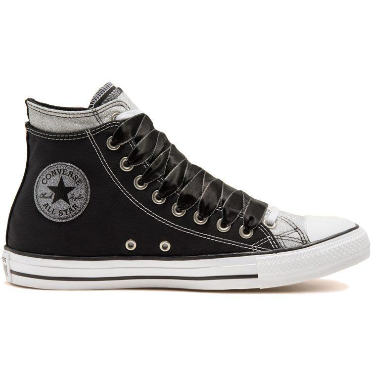 Converse Двойной верхний Chuck Taylor All Star 'Черный Серебряный' 167467C