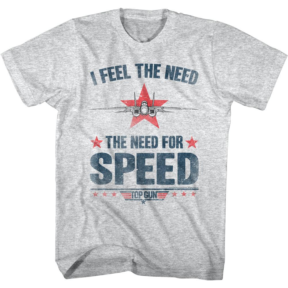 Top Gun I Feel The Need for Speed Men T Shirt Stars Movie F14 Tomcat Maverick