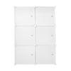 Armario Vestidor Cube Personalizable Boxed Basic Nyana Home 6 Cubos/Puertas Organización del Hogar Perchero Zapatero 110x75x47cm