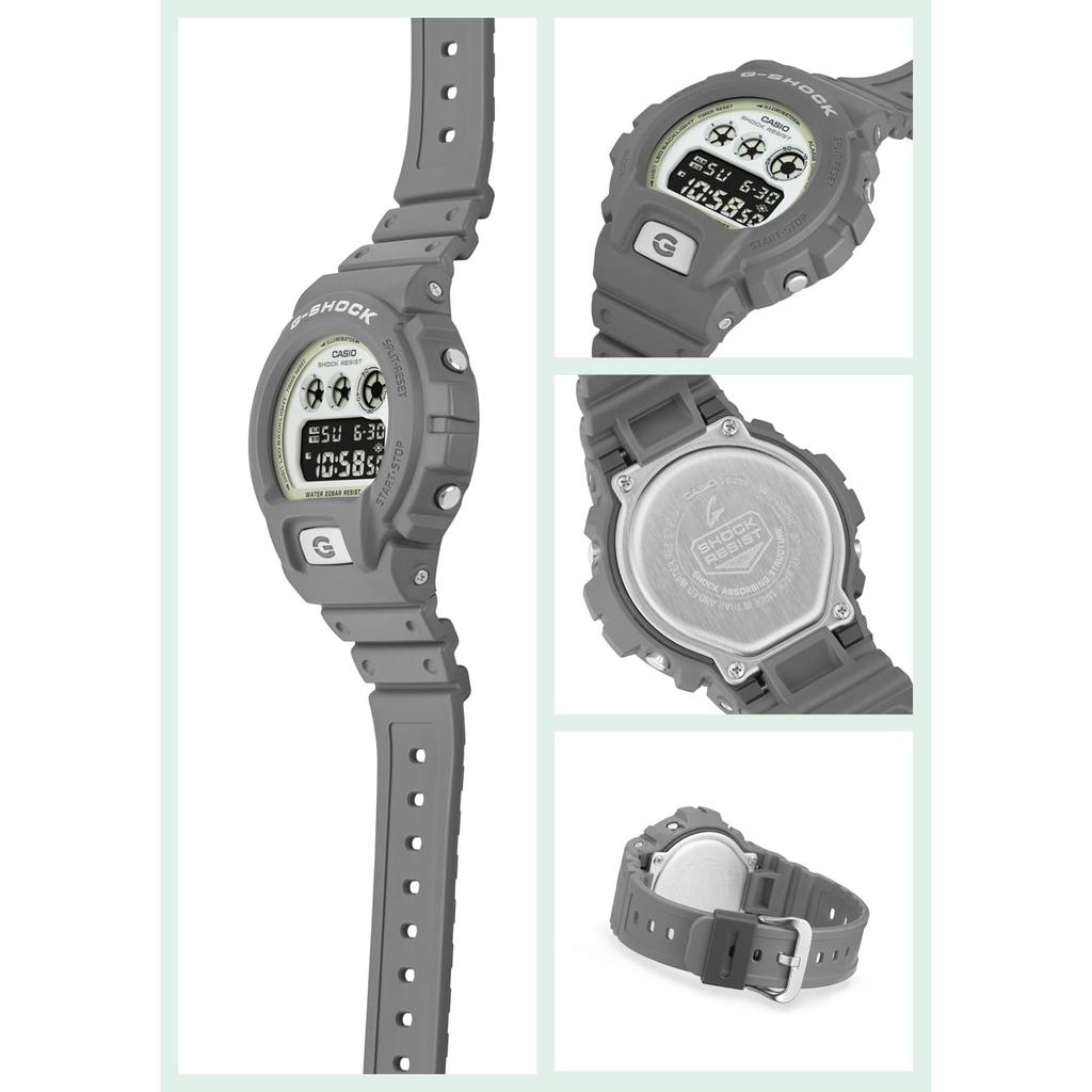 Casio Мужские часы G-Shock серии HIDDEN GLOW DW-6900HD-8JF серые [модель для Японии]