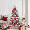 XL Christmas Ornament Set 9 pcs Red Plastic