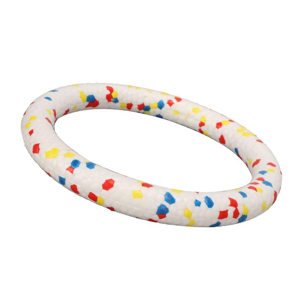 Solid Elastic Pet Chew Toy Colorful Pull Ring Dog Molar Ring  Pet Mood Calming