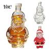 Santa Claus Drink Container Whiskey Decanter for Liquor Storage, 320ml Christmas Glass Wine Decorations Home Bottle, Decorative Holiday Bar And Party
