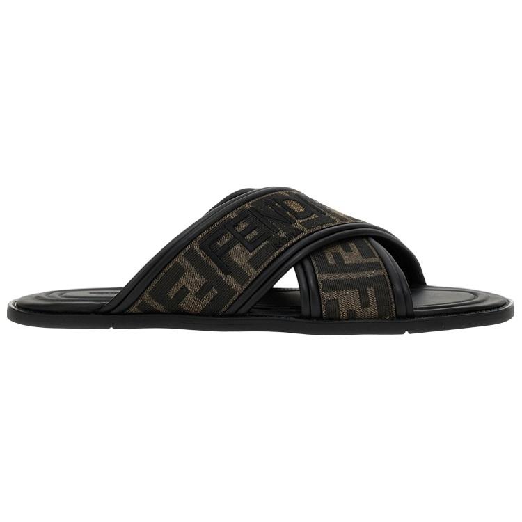 Fendi FF-jacquard slides Men's 7X1548AJZEF0R7R
