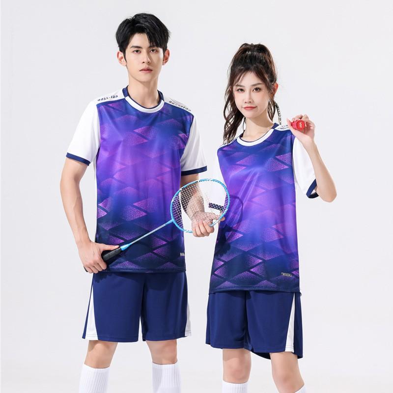 Kids Adults Quick-Dry Sports T-Shirt Short Sleeve Badminton Basketball Football Running Gym Striped Sizes
