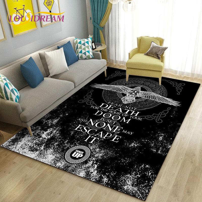 Коврик «Викинги», скандинавская мифология, Один Фенри, ковер, ковер для гостиной, спальни, дивана, коврик, декор, нескользящий напольный коврик для детских игр