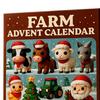 2025 Фермерский Адвент-календарь Коробка 24 Дня Мини Животные Овощи Фрукты Игрушки для Детей Рождественский Обратный Отсчет Декор для Дома Машины
