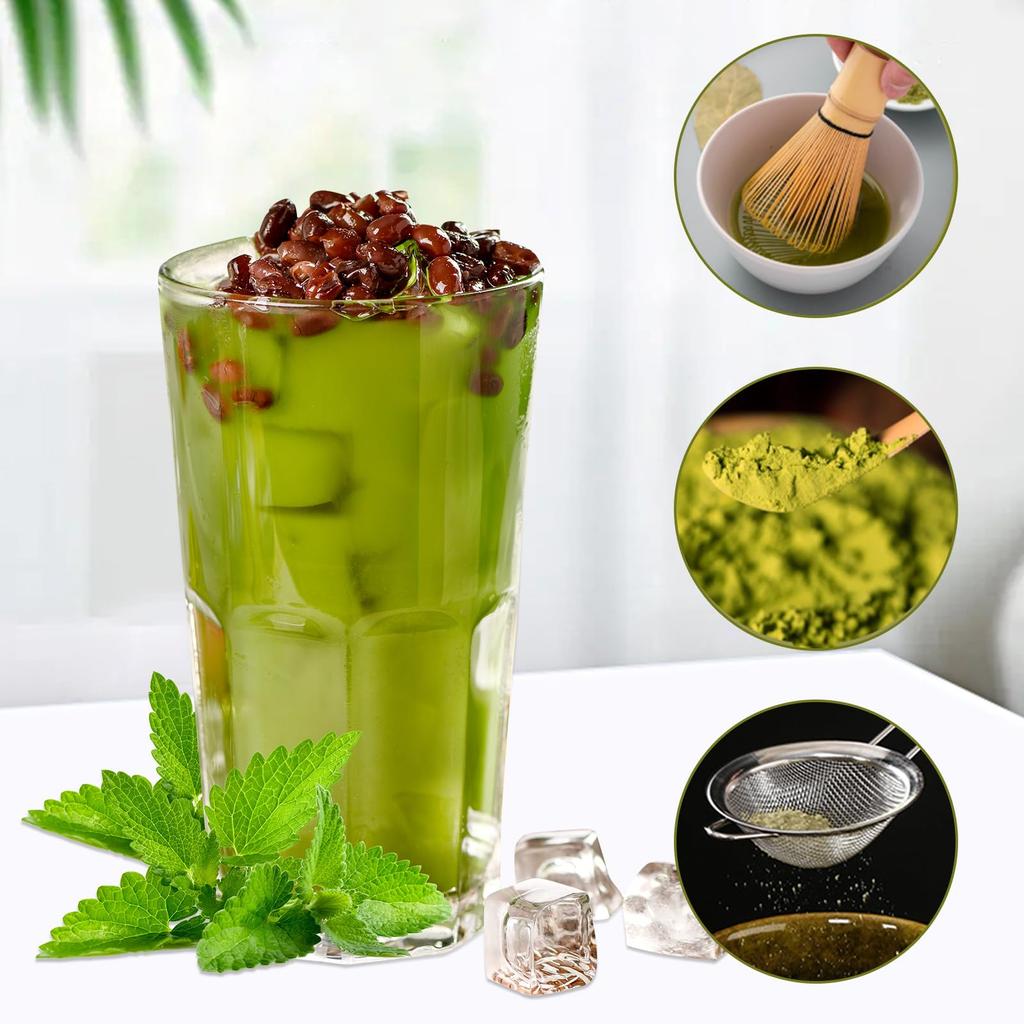 6-Piece Matcha Tea Ceremony Set with Whisk, Tea Utensils, and Tea Ceremony Utensils for Beginners and Home Use (Tea Bowl, Tea Whisk, Tea Whisk