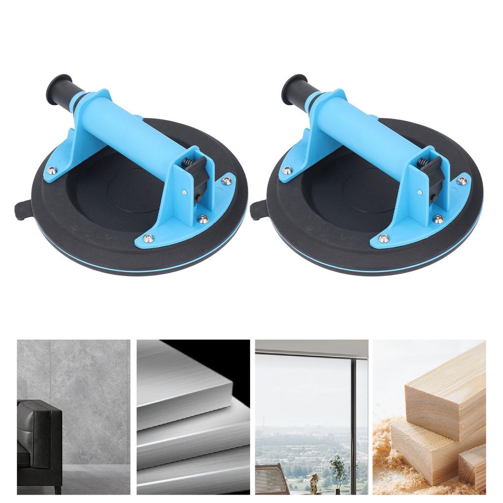 Glass Suction Cup, 8 Inch Vacuum Suction Cup Glass Lifter Vacuum Pump, 440 Lbs Load Capacity for Glass Lifter for Curved and Flat s wit