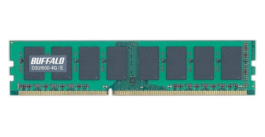 Buffalo Desktop DDR3 Memory 4GB Equivalent For Businesses D3U1600-4G (White Box) PC3-12800 MV-D3U1600-4G