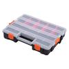 Double Side Tools Box Plastic Hardware Storage Box Portable Tool Box Hardware Tool Arrangement Box for Screws Nuts Nails Bolts
