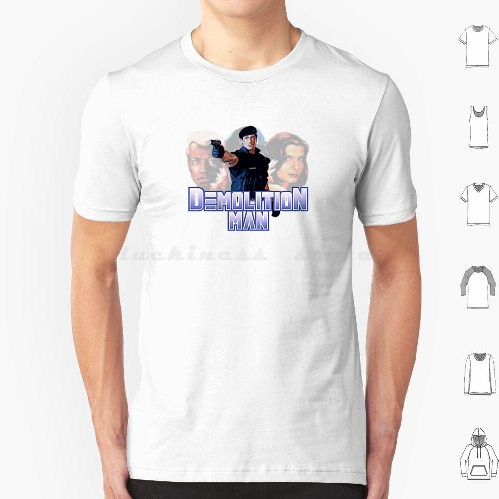 Футболка Demolition Man 6XL Хлопок Крутая Футболка Ракушка Demolition Man Эпичное Рукопожатие Сандра Баллок Уэсли Снайпс Фильмы 80-е 90-е