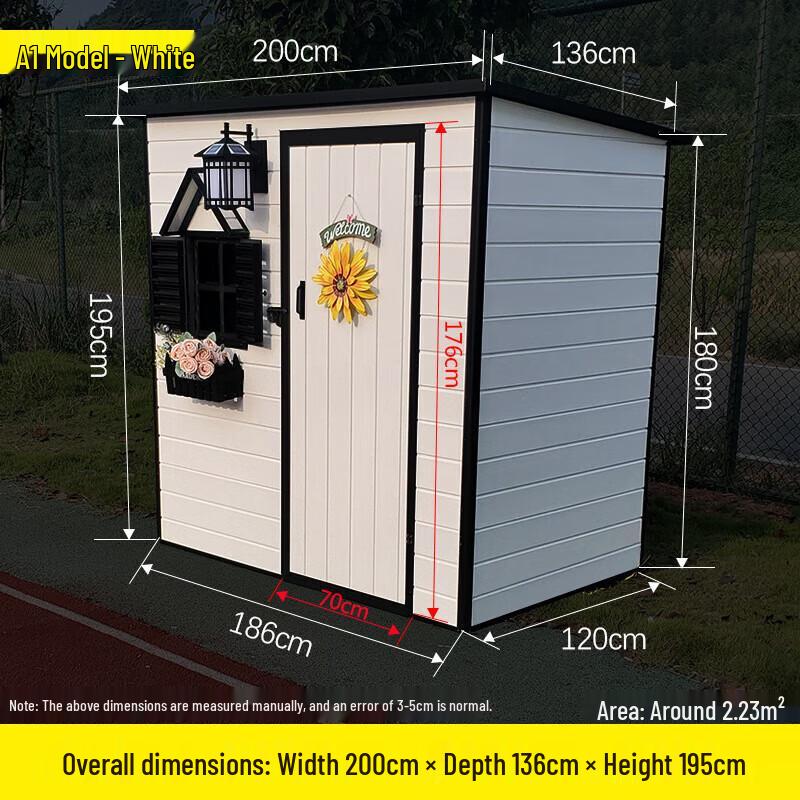 Outdoor Detachable Assembly Tool Storage Shed