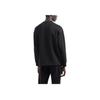 Emporio Armani FW24 Однотонная толстовка с вышитым логотипом-буквой, свободного кроя, с круглым вырезом, длинным рукавом, мужская толстовка, Черный 6D1MC1-1JRRZ-0999