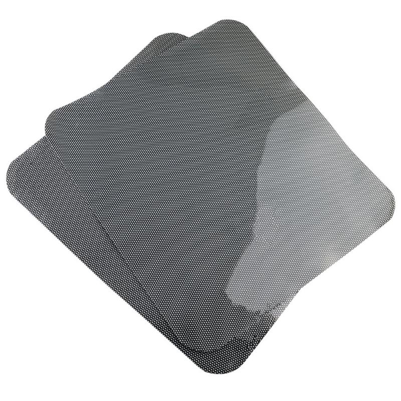 2 шт. 42x38 см DIY наклейки для автомобиля солнцезащитные козырьки защита от солнца оконная крышка черный солнцезащитный козырек из ПВХ боковое окно щиток с небольшими отверстиями