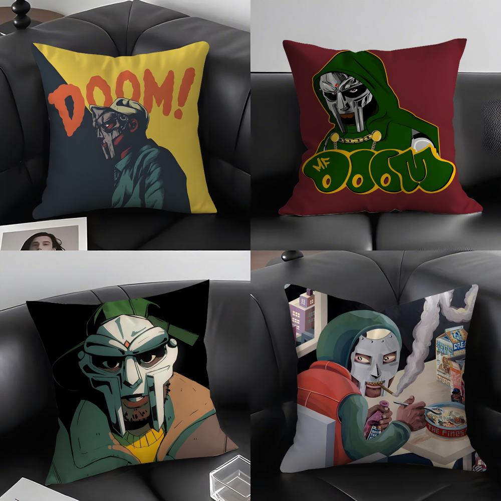 MF DDoom MadlibB Singer Cushion Cover Pillowcase Ultra Soft Skin Friendly Fabric Cloud Like Comfort Concealed Zipper