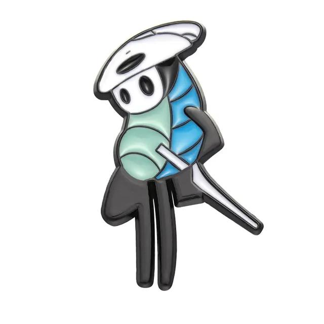 Эмалированная брошь Hollow Knight Крутые значки персонажей Рюкзаки Одежда Шляпы Значки на лацкан Модные ювелирные аксессуары Сувениры Подарки