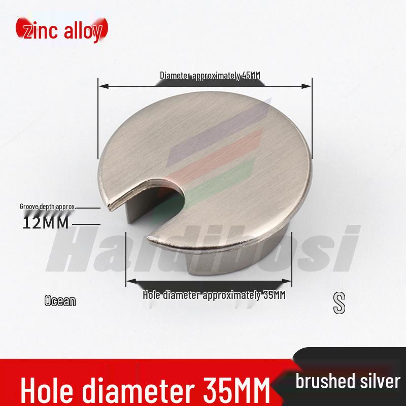Заглушка для настольного кабель-менеджмента – Круглая заглушка и декоративный элемент